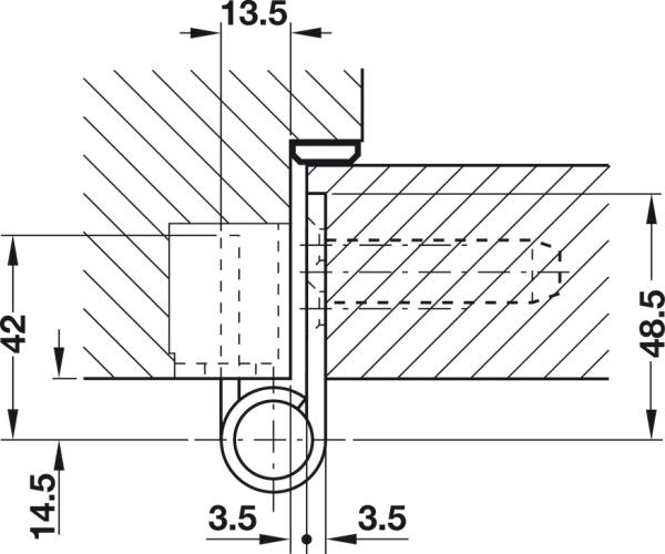 Objekttürband Edelstahl VX 7729/160 bis 160kg mit Stiftsicherung Simonswerk